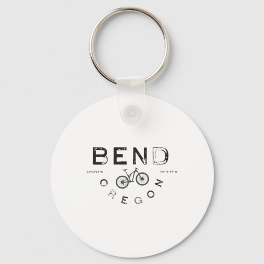 Bocht Oregon Mountainbiken  Sleutelhanger (Voorkant)