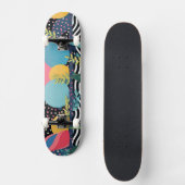 Bochten en stippen met bladeren persoonlijk skateboard (Voorkant)