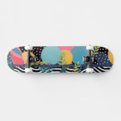 Bochten en stippen met bladeren persoonlijk skateboard (Horizontaal)