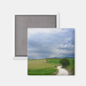 Bochtige weg naar een bestemmingsmagneet magneet (Voorkant / Achterkant)