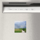 Bochtige weg naar een bestemmingsmagneet magneet (Insitu (Vaatwasser))