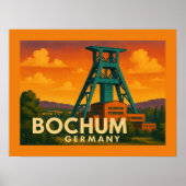 Bochum Duitsland Stad Kunst Poster (Voorkant)