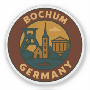 Bochum Duitsland Stad Kunst Sticker