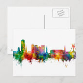 Bochum Germany Skyline Briefkaart (Voorkant / Achterkant)