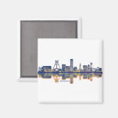 Bochum Skyline Magneet (Voorkant / Achterkant)