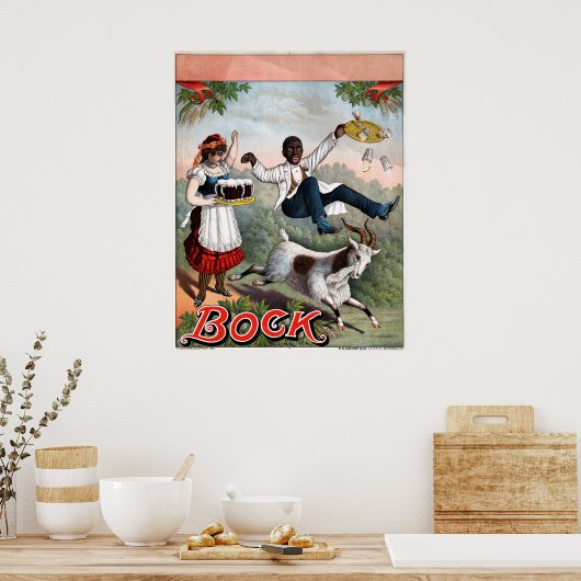  Bock Beer Adverteren Poster (Keuken)