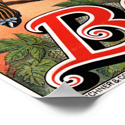  Bock Beer Adverteren Poster (Hoek)