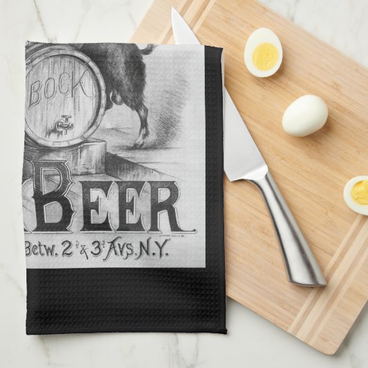 Bock Beer Bar Handdoek (Quarter Fold)