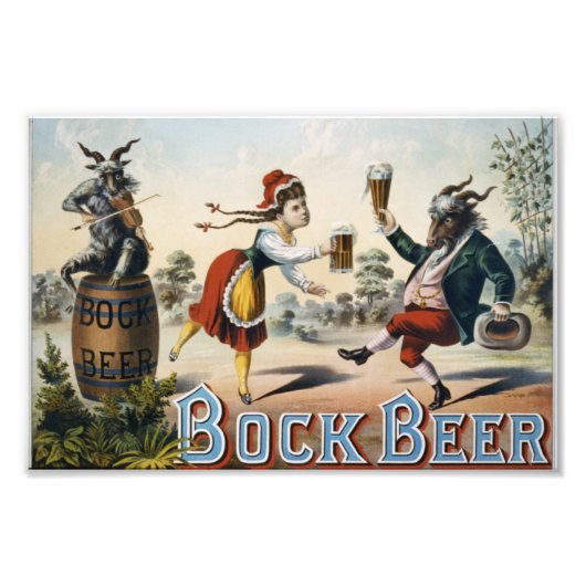  Bock Beer Foto Afdruk (Voorkant)