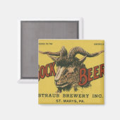 Bock Beer Label Magneet (Voorkant / Achterkant)