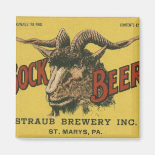 Bock Beer Label Magneet