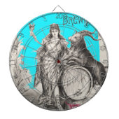 Bock-bier met geitendartboard dartbord (Voorkant)