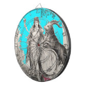 Bock-bier met geitendartboard dartbord (Voorkant Rechts)