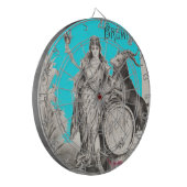 Bock-bier met geitendartboard dartbord (Voorkant Links)