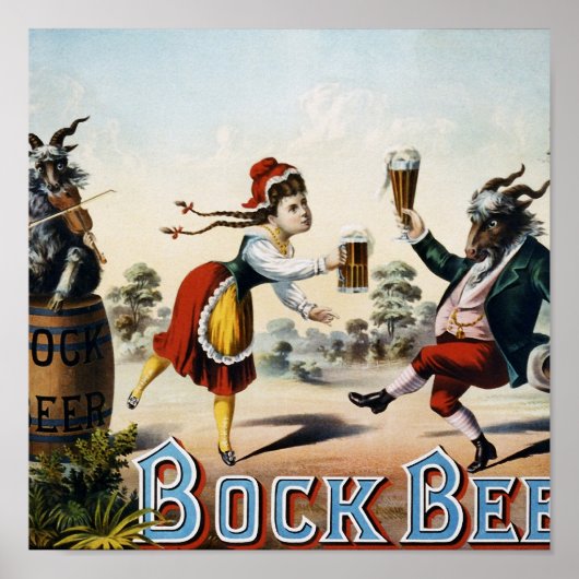 Bock bier poster (Voorkant)