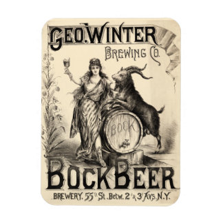 Bock Bierbrouwen Co Lager  Antiek Rustiek Magneet