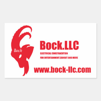 Bock.LLC オリジナルステッカー Rechthoekige Sticker