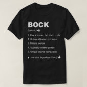 Bock Name Definition Betekenis Familie Funny T-shirt (Design voorkant)