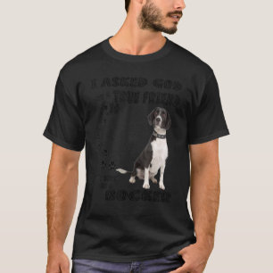 Bocker Quote mam Papa Costume Beagle Cocker Spanie T-shirt