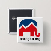 bocogop.org-knop vierkante button 5,1 cm (Voorkant /achterkant)