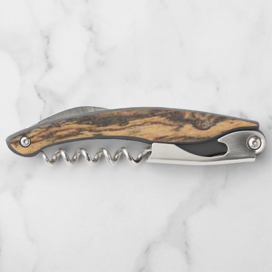 Bocote (hout) faux finish kurkentrekker (Achterkant)