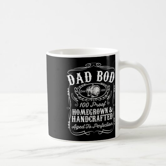 Bod Grappige Whiskey Bourbon Lover Vaders Dag Gift Koffiemok (Rechts)