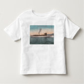Bod Tahoe, CA - Steamer Tahoe Large Wood Ship Kinder Shirts (Voorkant)