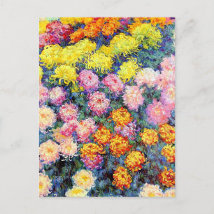 Bod van Chrysanthemums van Monet Briefkaart