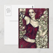 Bod van het Briefkaart van Skulls (Voorkant / Achterkant)