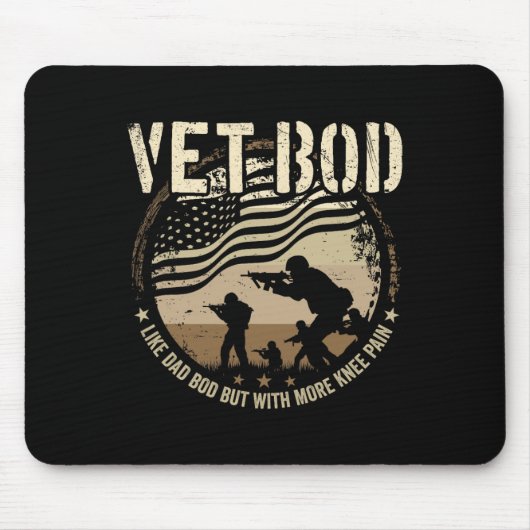 Bod - zoals papa Bod maar meer kniepijn Muismat (Voorkant)