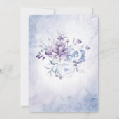 Boda Azul Claro y Lavanda Kaart (Achterkant)