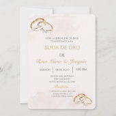 Boda de oro bewerkbaar kaart (Voorkant)