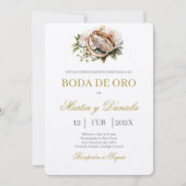 Boda de oro bewerkbaar kaart (Voorkant)