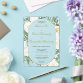 Boda de oro elegante editable acryl uitnodigingen (Insitu (Huwelijk))