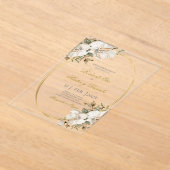 boda de oro rustica acrilico acryl uitnodigingen (Laagn)