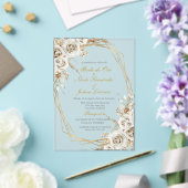 Boda de oro wedding acrylic invitation acryl uitnodigingen (Insitu (Huwelijk))