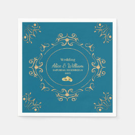 Boda en Azul y Dorado Servet