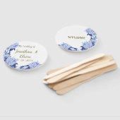 Boda floral morado de primavera con ducha dulce handwaaier (Niet-gemonteerd)