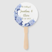 Boda floral morado de primavera con ducha dulce handwaaier (Voorkant)