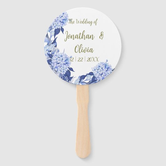 Boda floral morado de primavera con ducha dulce handwaaier (Voorkant)