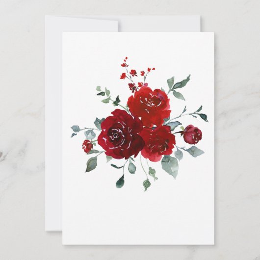 Boda Negro y Rojo Kaart (Achterkant)