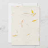 Boda Otoñal con pétalos Kaart (Achterkant)