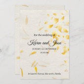 Boda Otoñal con pétalos Kaart (Voorkant / Achterkant)