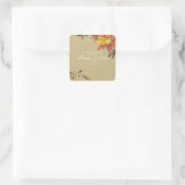 Boda Otoñal Vierkante Sticker (Tas)