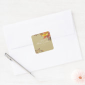 Boda Otoñal Vierkante Sticker (Envelop)