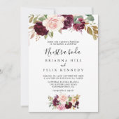 Boda Wedding Rustic Floral Botanical Nuestra Boda Kaart (Voorkant)
