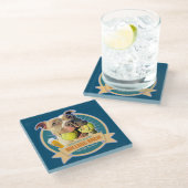 Bodacious Ball dog Beer Label Onderzetter (Schuin)