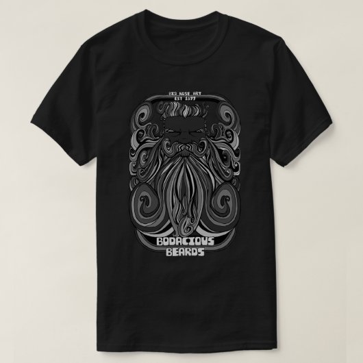 Bodacious Beard Gray Classic TShirt (Design voorkant)