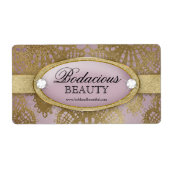 Bodacious Beauty Mauve Gouden Kant Groot Label (Voorkant)