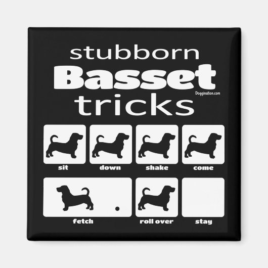 Bodborat Basset Tricks Magneet (Voorkant)